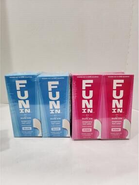 8pk Fun In by Sun In Temporary Brush In BLUE & PINK Hair Color Wash Out